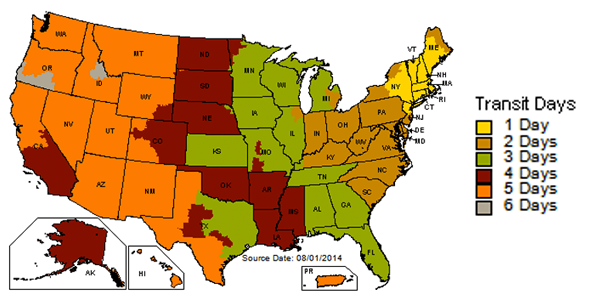 UPS Map