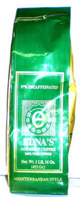 Edna's Decaffeniated Gourmet Coffee