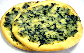Spinach and Cheese Pizza